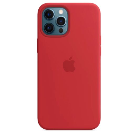 Чехол Silicone Case with MagSafe & SplashScreen iPhone 12 Pro Max Red 15549