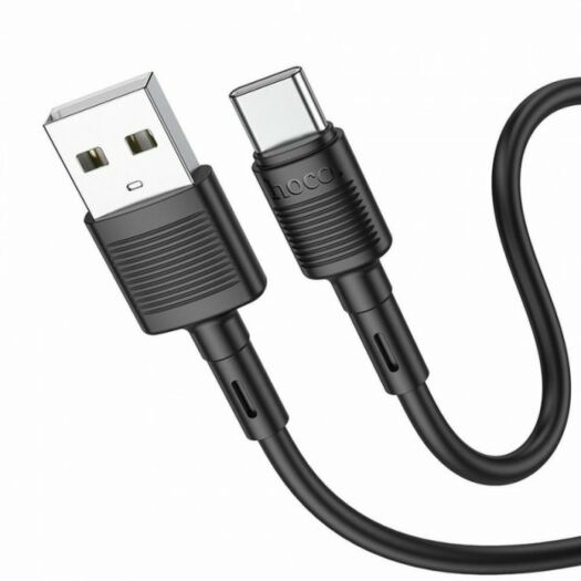 Кабель Hoco X83 Type-C Victory charging data cable Black 15668