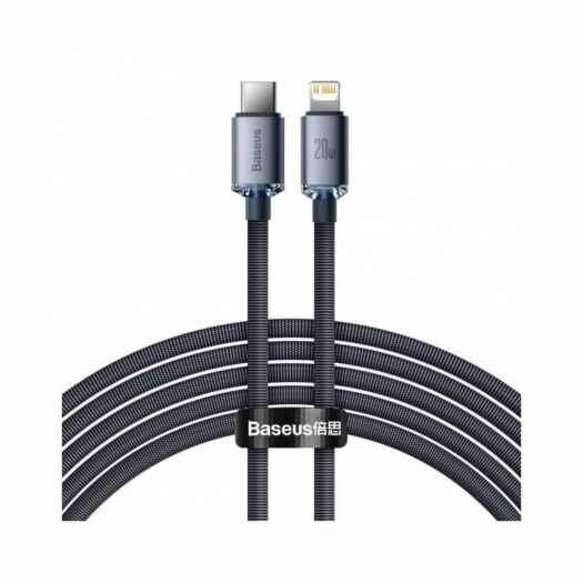 Кабель Baseus Crystal Shine Series Fast Charging Data Cable Type-C to iP 20W 2m Black 15691