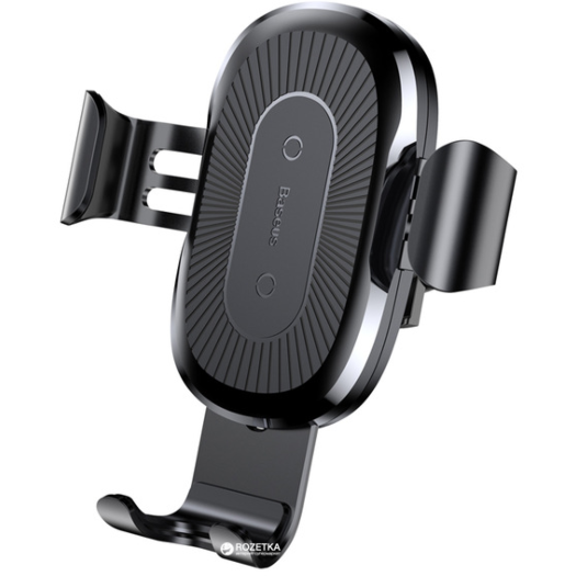 Холдер Baseus Wireless Charger Gravity Car Mount Black 15698