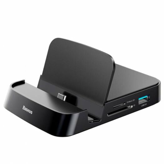 Док-станція Baseus Mate Docking Type-C mobile phone intelligent HUB docking station Black 15704