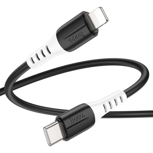 Кабель Hoco X82 iP PD silicone charging data cable Black 15716