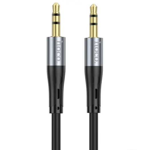 Кабель Hoco UPA22 AUX silicone audio cable Black 15732