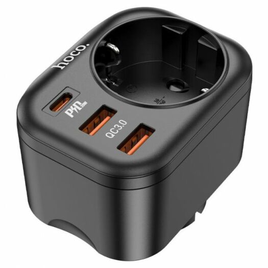 Мережевий фільтр Hoco NS3 Multifunctional socket ( including 1C2A PD20W fast charge ) ( EU / GER ) B 15737