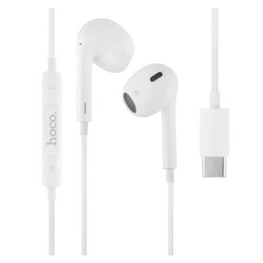 Наушники Hoco M1 Max crystal earphones for Type-C with mic White 15766