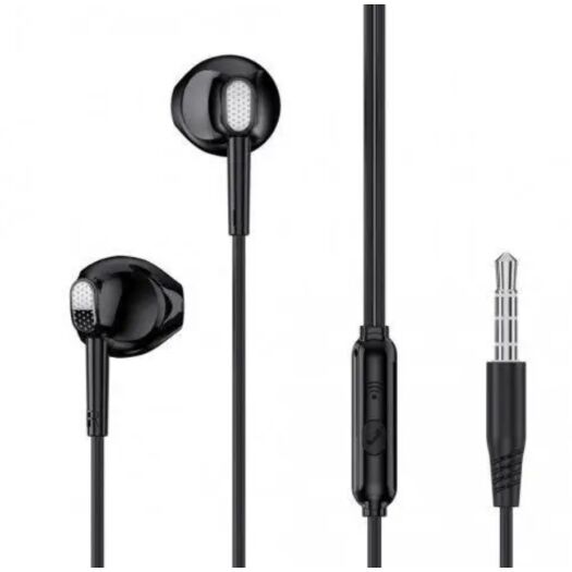 Наушники XO EP52 metal in-ear 3.5mm earphone Black 16558