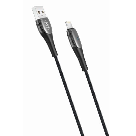 Кабель XO NB145 Smart Chipset Auto Power-off USB Cable for Micro Black 16614