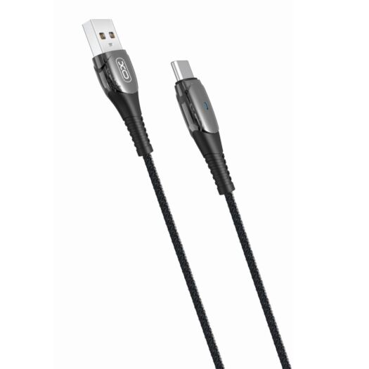 Кабель XO NB145 Smart Chipset Auto Power-off USB Cable for type C Black 16615