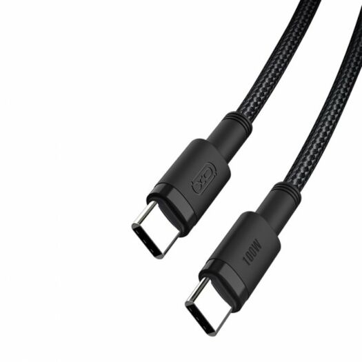 Кабель XO NB-Q199 type-c to type-c 100W USB Cable 1.5M Black 16624