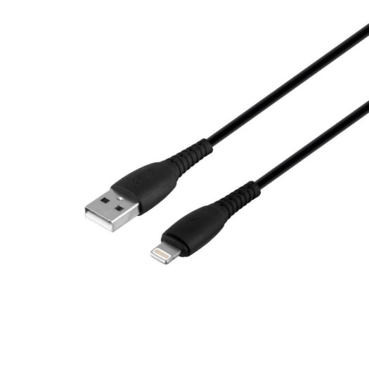 Кабель XO NB-P163 2.4A USB cable for Lightning 1M Black 16653