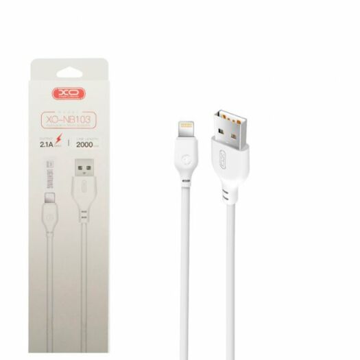 Кабель XO NB103 Bell usb cable Lightning 1m White 16661