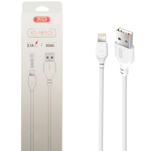 Кабель XO NB103 Bell usb cable Lightning 2m White 16663