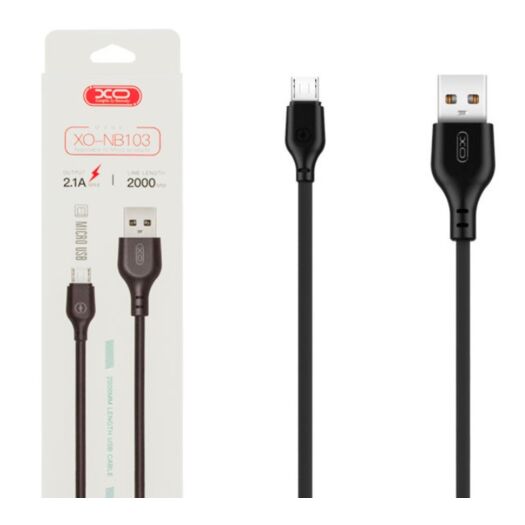 Кабель XO NB103 Bell usb cable Micro 1m Black 16664