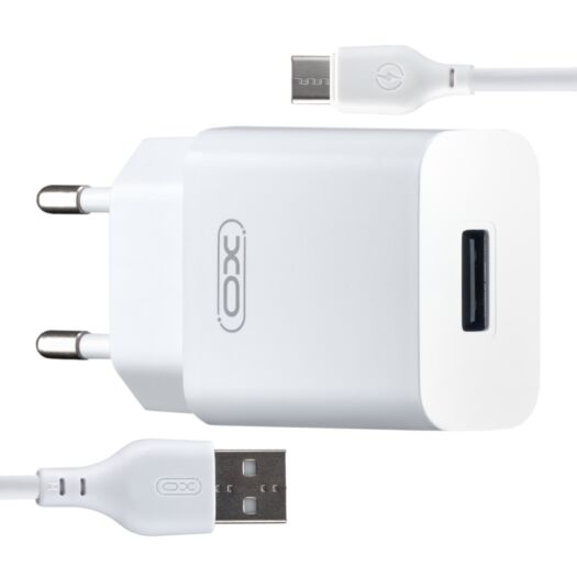 МЗП XO L99 ( EU ) 2.4A Home charger with TYPE-C cable ( NB103 ) White 16697