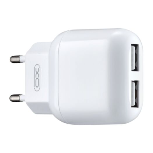 МЗП XO L78 EU 12W 2.4A Dual USB charger White 16706