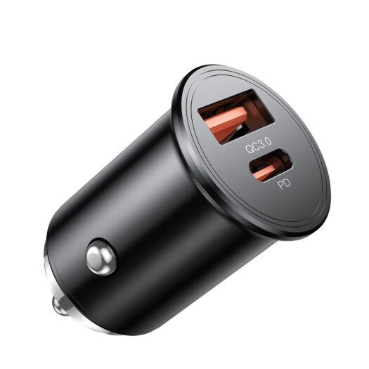 АЗП XO CC43 PD + QC3.0 45W super fast charging car charger Black 16726