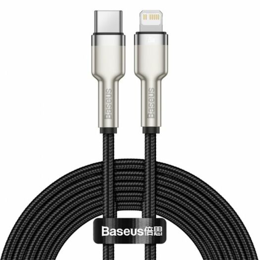 Кабель Baseus Cafule Series Metal Data Cable Type-C to Lightning PD 20W 2m Black 17067