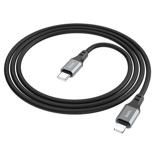 Кабель Hoco X86 iP Spear PD silicone charging data cable Black 17231