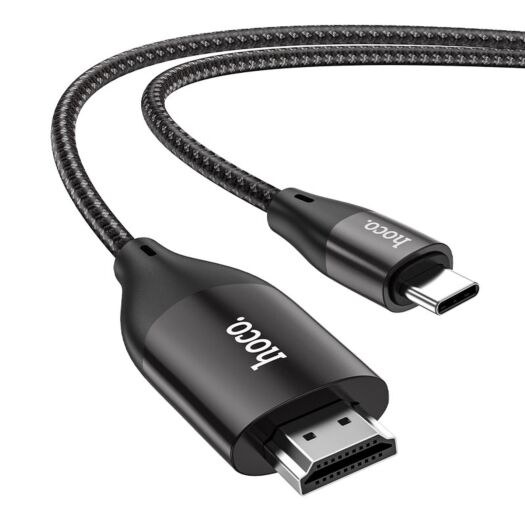 Адаптер Hoco UA16 Type-C to HDMI TV HD on-screen cable Metal Gray 17256