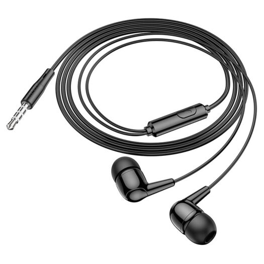 Наушники Hoco M97 Enjoy universal earphones with mic Black 17347