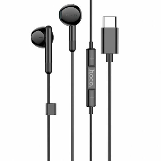 Навушники Hoco M93 Type-C Joy wire-controlled digital earphones with microphone Black 17348