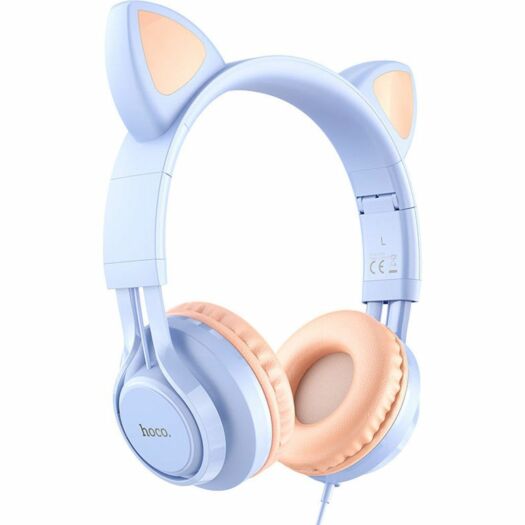 Навушники Hoco W36 Cat ear headphones with mic Dream Blue 17355