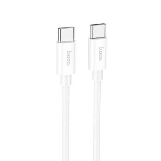 Кабель Hoco X87 Magic silicone 60W PD charging data cable for Type-C to Type-C White 18174