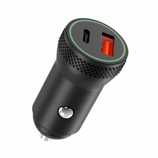 АЗП XO CC33 PD QC3.0 18W Dual USB Port Car Charger Black 18229