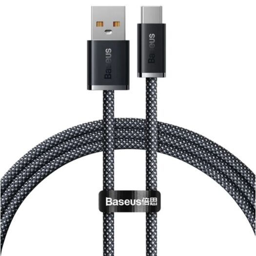 Кабель Baseus Dynamic Series Fast Charging Data Cable USB to Type-C 100W 1m Slate Gray 18271