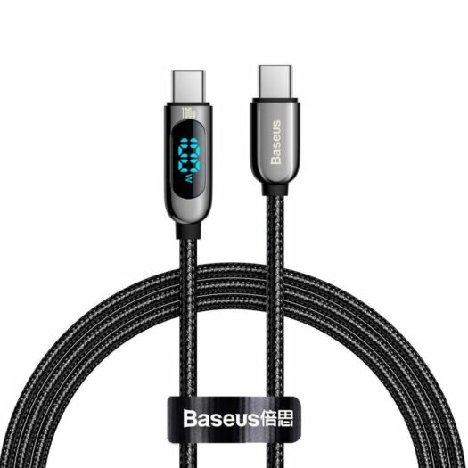 Кабель Baseus Display Fast Charging Data Cable Type-C to Type-C 100W 1m Black 18272