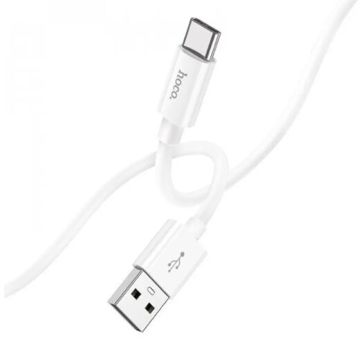 Кабель Hoco X87 Magic silicone charging data cable for Type-C White 18512