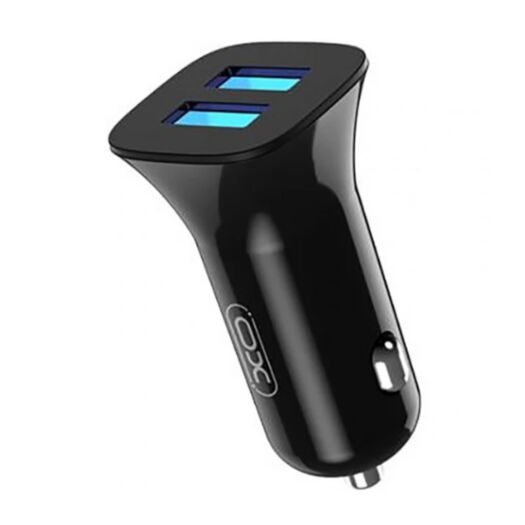 АЗП XO CC31 12W PC Dual USB car charger Black 18554