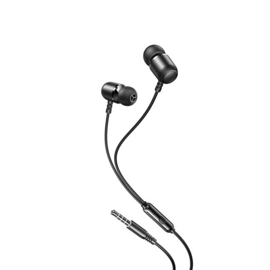 Навушники XO EP64 van tone in-ear metal earphone Black 18569