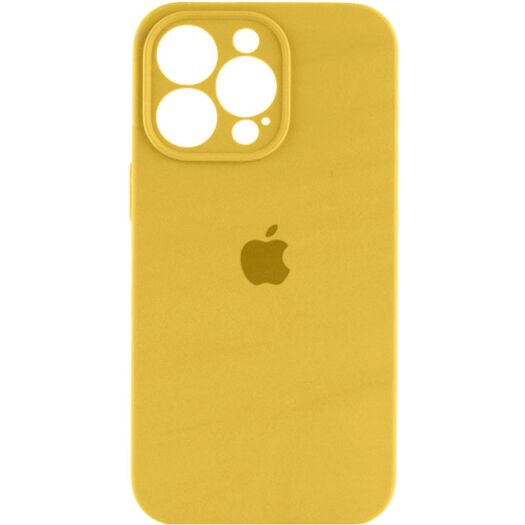 Чехол Silicone Case Square Protected Camera iPhone 13 Pro Yellow (4) 18833