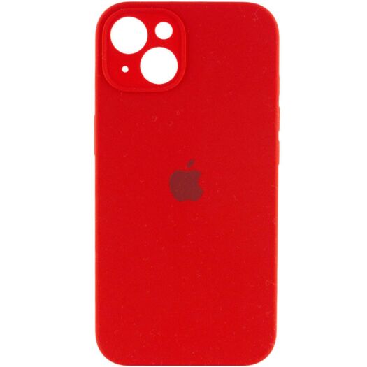 Чехол Silicone Case Square Protected Camera iPhone 14 Red (11) 18863