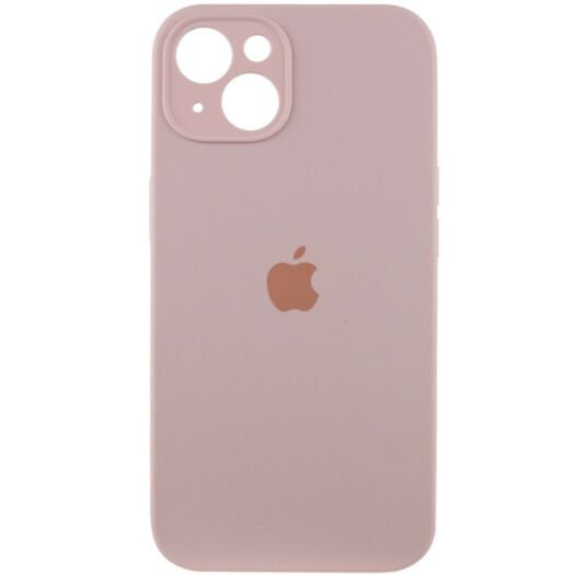 Чохол Silicone Case Square Protected Camera iPhone 14 Pink Sand (15) 18865