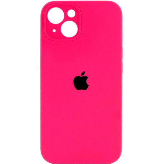 Чехол Silicone Case Square Protected Camera iPhone 14 Shiny Pink (23) 18866