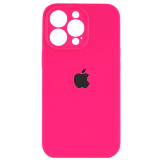 Чехол Silicone Case Square Protected Camera iPhone 14 Pro Shiny Pink (23) 18879