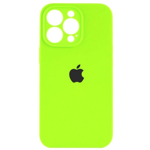Чехол Silicone Case Square Protected Camera iPhone 14 Pro Green (24) 18880