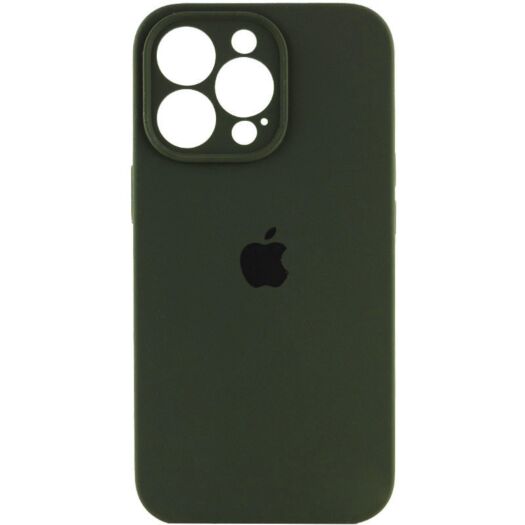 Чехол Silicone Case Square Protected Camera iPhone 14 Pro Pine Green (31) 18881