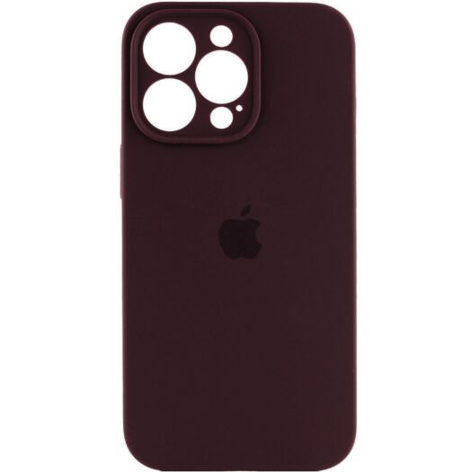 Чехол Silicone Case Square Protected Camera iPhone 14 Pro Maroon (35) 18882