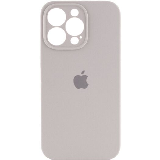 Чехол Silicone Case Square Protected Camera iPhone 14 Pro Max Rock Ash (9) 18888