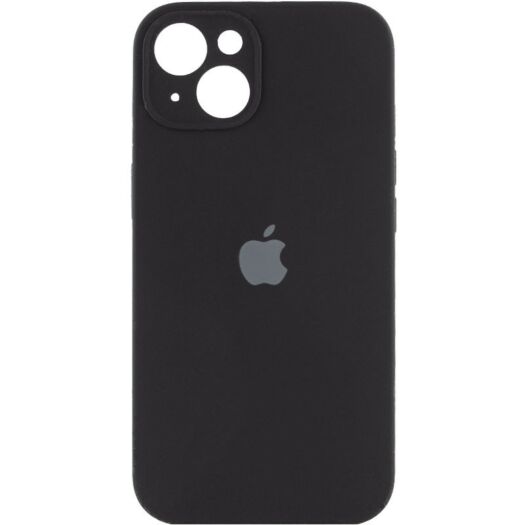 Чехол Silicone Case Square Protected Camera iPhone 14 Plus Black (14) 18903