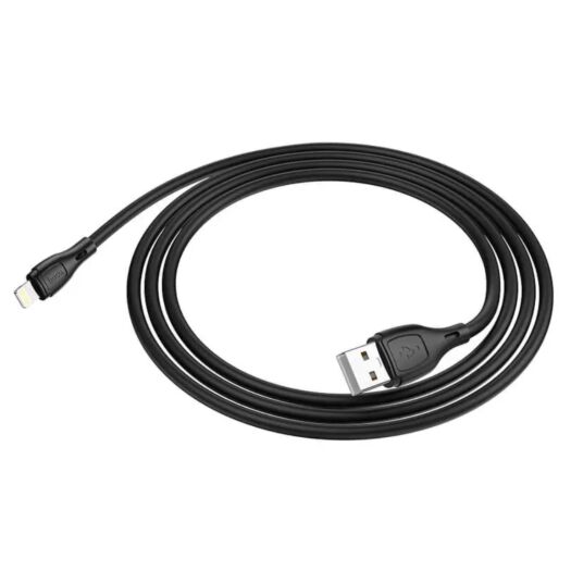 Кабель Hoco X61 Ultimate silicone charging data cable for Lightning Black 19029