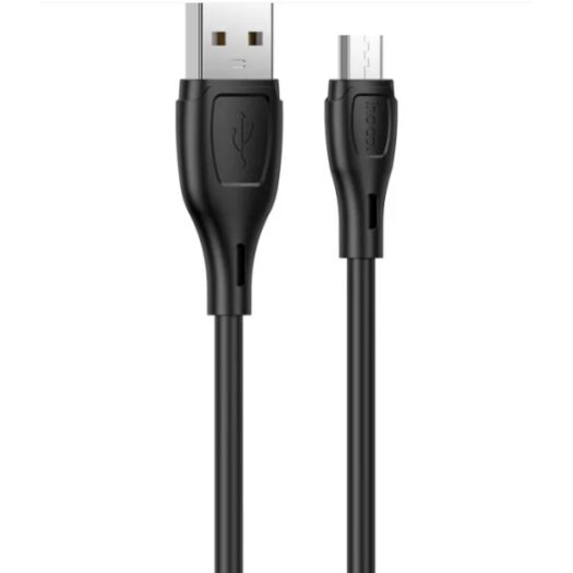 Кабель Hoco X61 Ultimate silicone charging data cable for Micro Black 19031