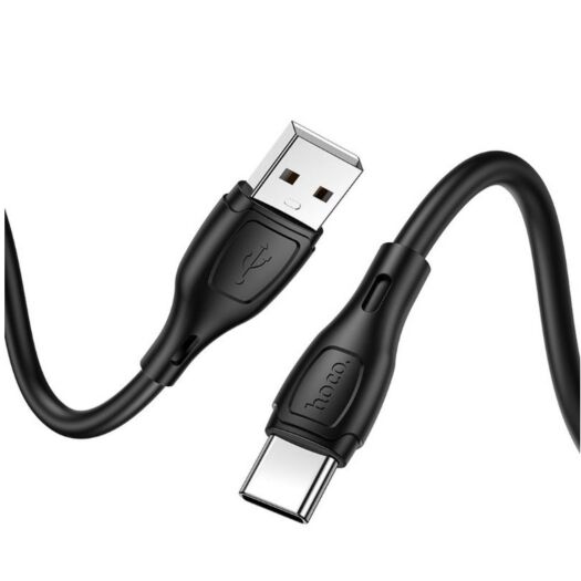 Кабель Hoco X61 Ultimate silicone charging data cable for Type-C Black 19032