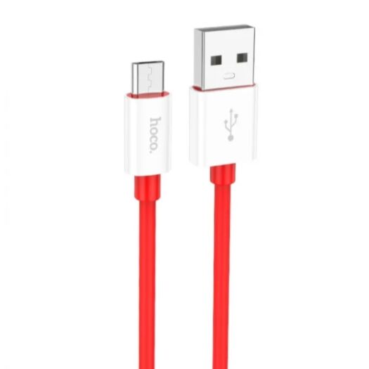 Кабель Hoco X87 Magic silicone charging data cable for Micro Red 19036