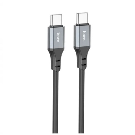 Кабель Hoco X92 Honest 60W silicone charging data cable for Type-C to Type-C 3M Black 19040