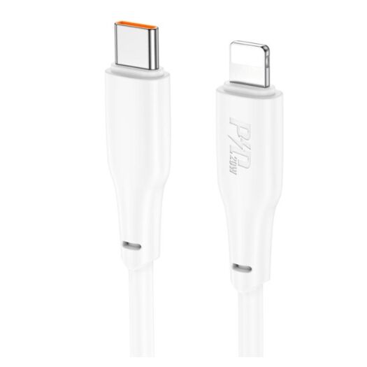 Кабель Hoco X93 Force PD20W charging data cable Lightning 1M White 19047
