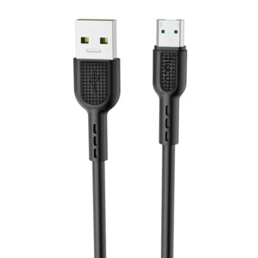 Кабель Hoco X33 Micro 4A Surge flash charging data cable Black 19484